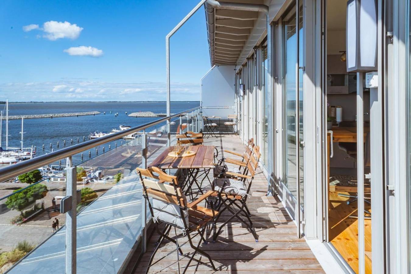 Ganze Wohnung, Penthouse Am Meer Barth – Wasserblick, Dachterrasse und Erholung in Barth, Vorpommern-Rügen