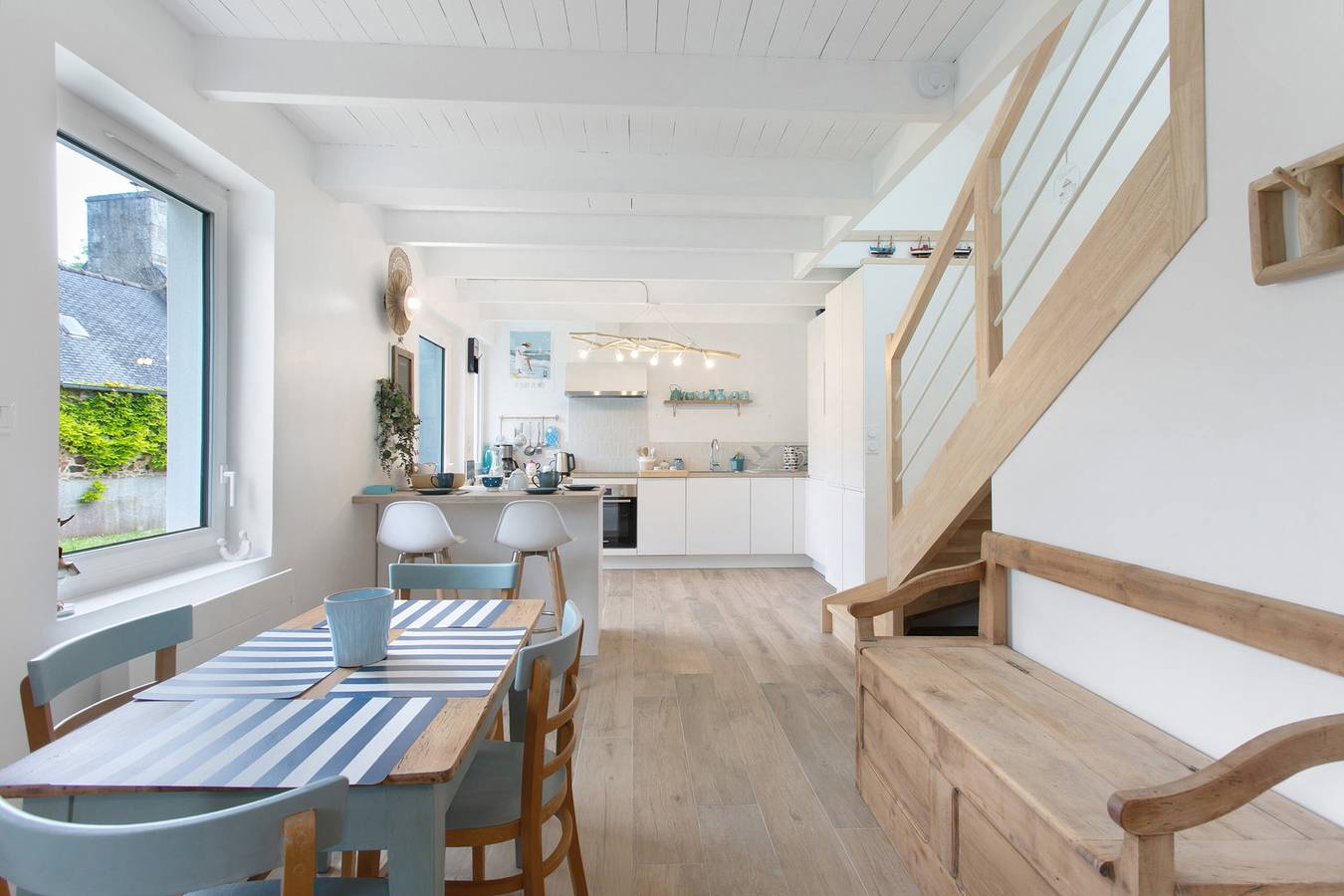 Maison de vacances « Le Petit Baigneur » avec terrasse privée, jardin partagé et Wi-Fi in Plouha, Côte de Goëlo