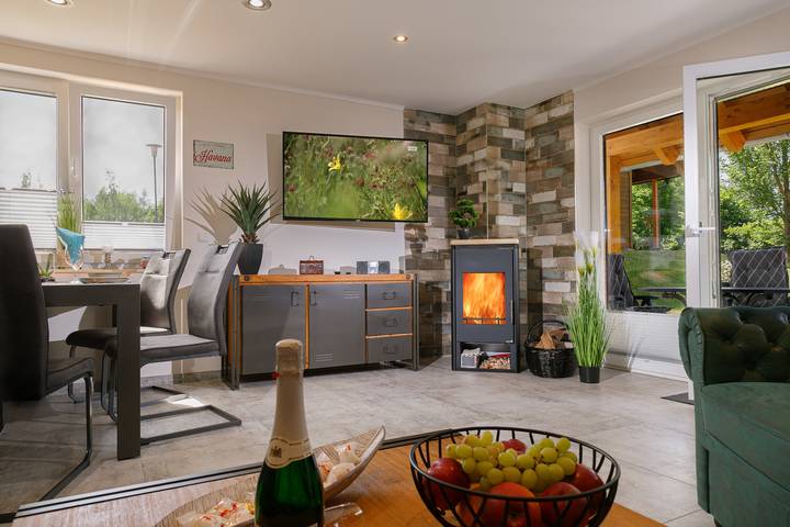 Ferienhaus für 5 Personen, mit Terrasse und Garten sowie Ausblick im Harz