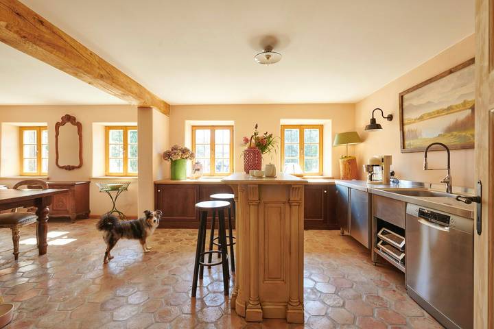 Ferienwohnung für 6 Personen, mit Terrasse und Sauna in Übersee