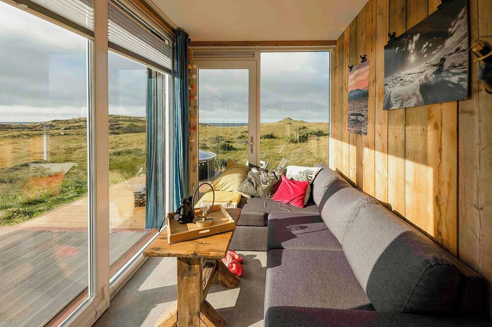 Einzigartige kleine Hütte mit Sauna und Aussicht auf den Lofoten in Flakstad