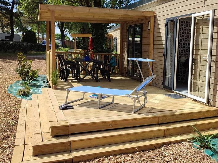 Camping le Beaupré - Mobilheim 4 personen - Grand Large Confort 30m² - 2 Zimmer in Mesquer, Côte d'Amour
